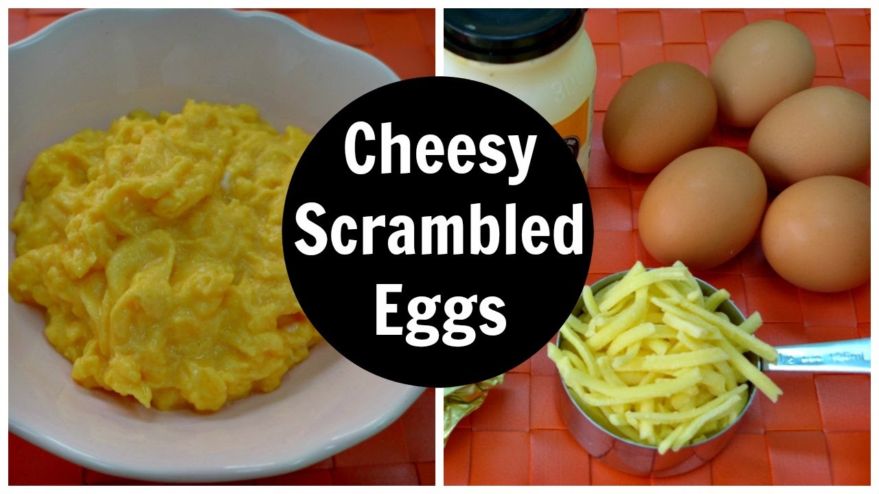 Easy Cheesy Scrambled Eggs Recipe - Best Perfect Fluffy Scramble With Cheese