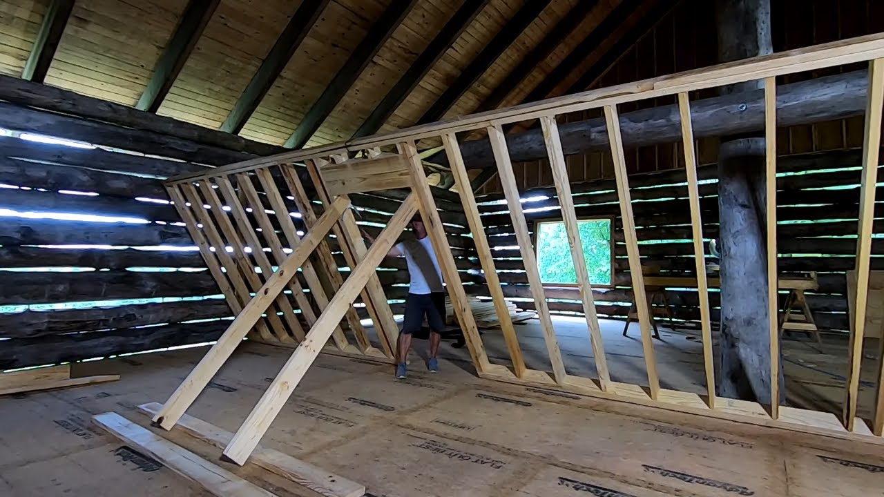 Log Cabin wall framing part 1