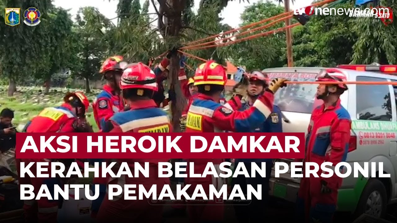 Momen Dramatis Damkar Bantu Pemakaman Warga Berbobot 200 Kg di Jaktim | OneNews Update