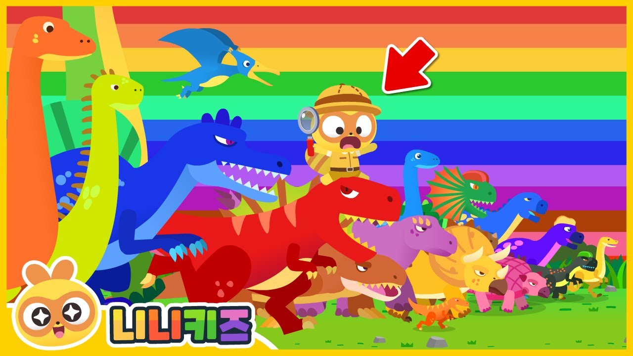 [영어] 공룡들이 몰려와요!! 🦖 | 공룡 크기 맞추기 | 공룡 영어 | 단어놀이 | 니니키즈 NINIkids