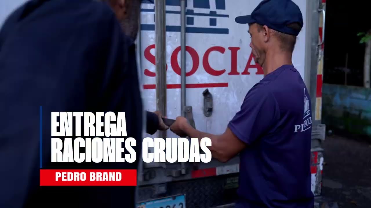 Entrega de raciones crudas en el Sector 📍Pedro Brand #DASACRD