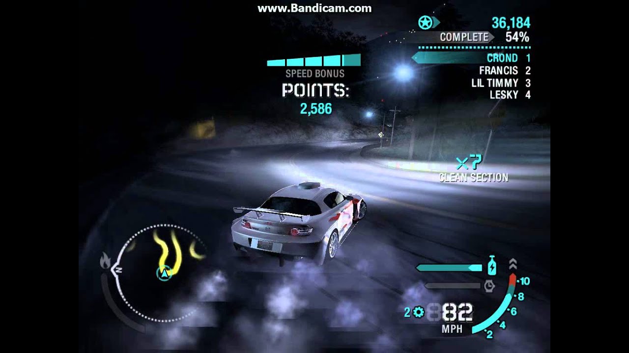 Need For Speed Carbon Mazda RX8 Canyon DRIFT