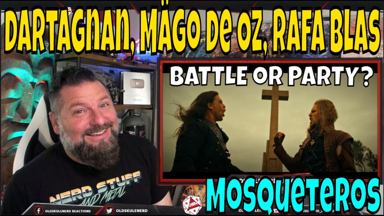 dArtagnan, Mägo de Oz, Rafa Blas - Mosqueteros  OLDSKULENERD REACTION