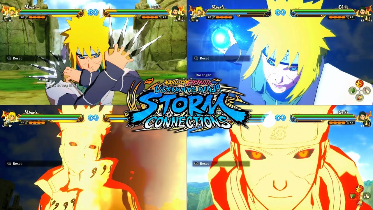 Naruto Storm Connections - Minato (Reanimation) Complete Moveset