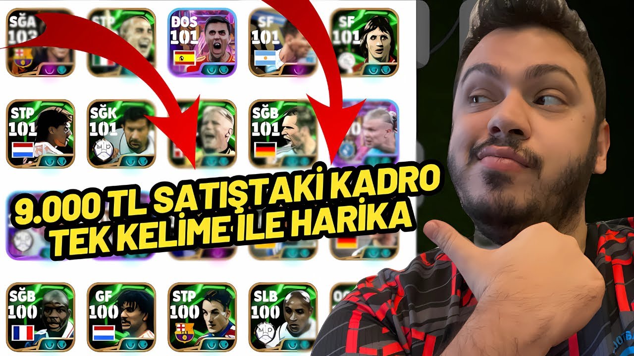 9000 TL KADROYU İNCELEDİM | EFOOTBALL 2025 MOBİLE