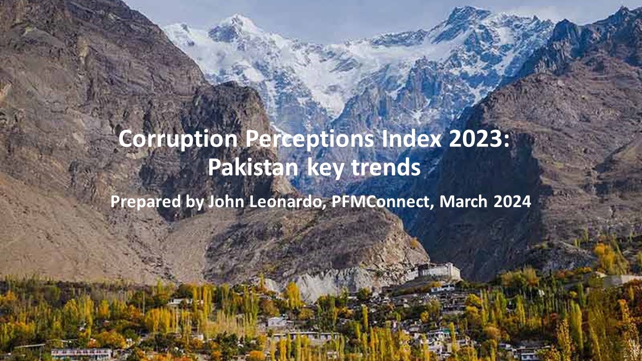 Corruption Perceptions Index 2023 Pakistan key trends