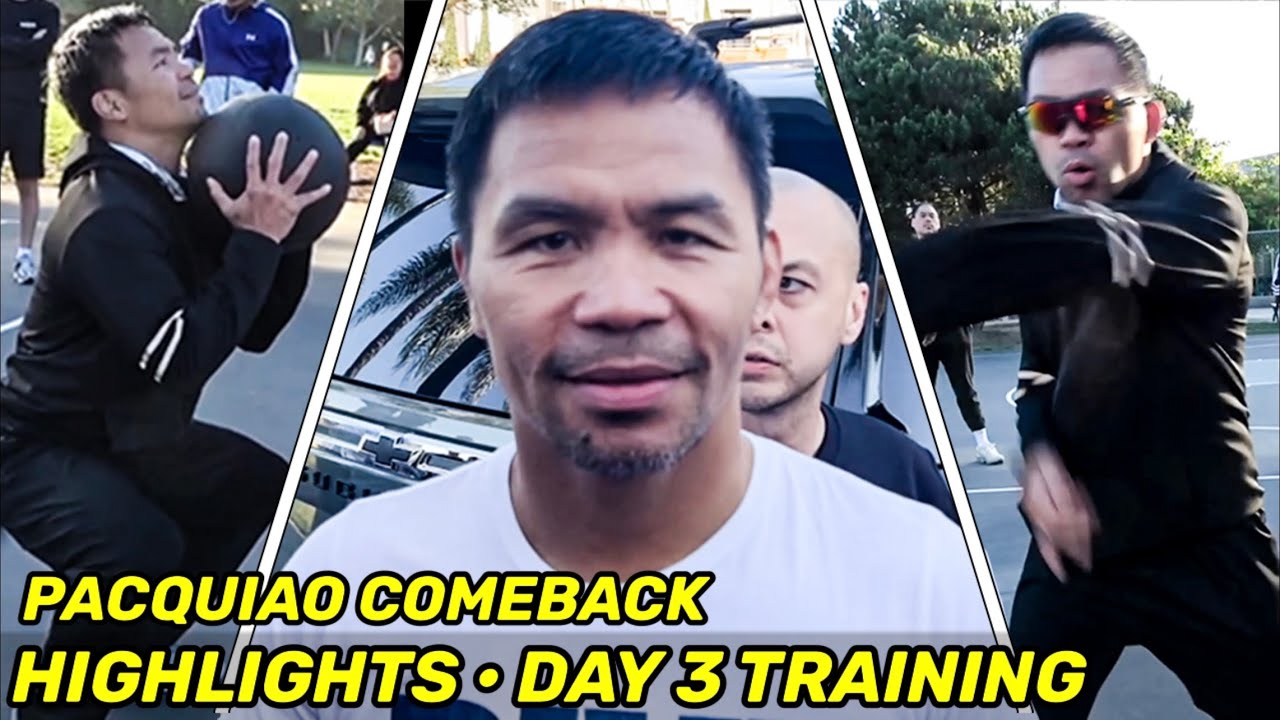 HIGHLIGHTS | Manny Pacquiao COMEBACK DAY 3 vs Barrios • NEW EXPLOSIVE training to KICK IT UP A NOTCH