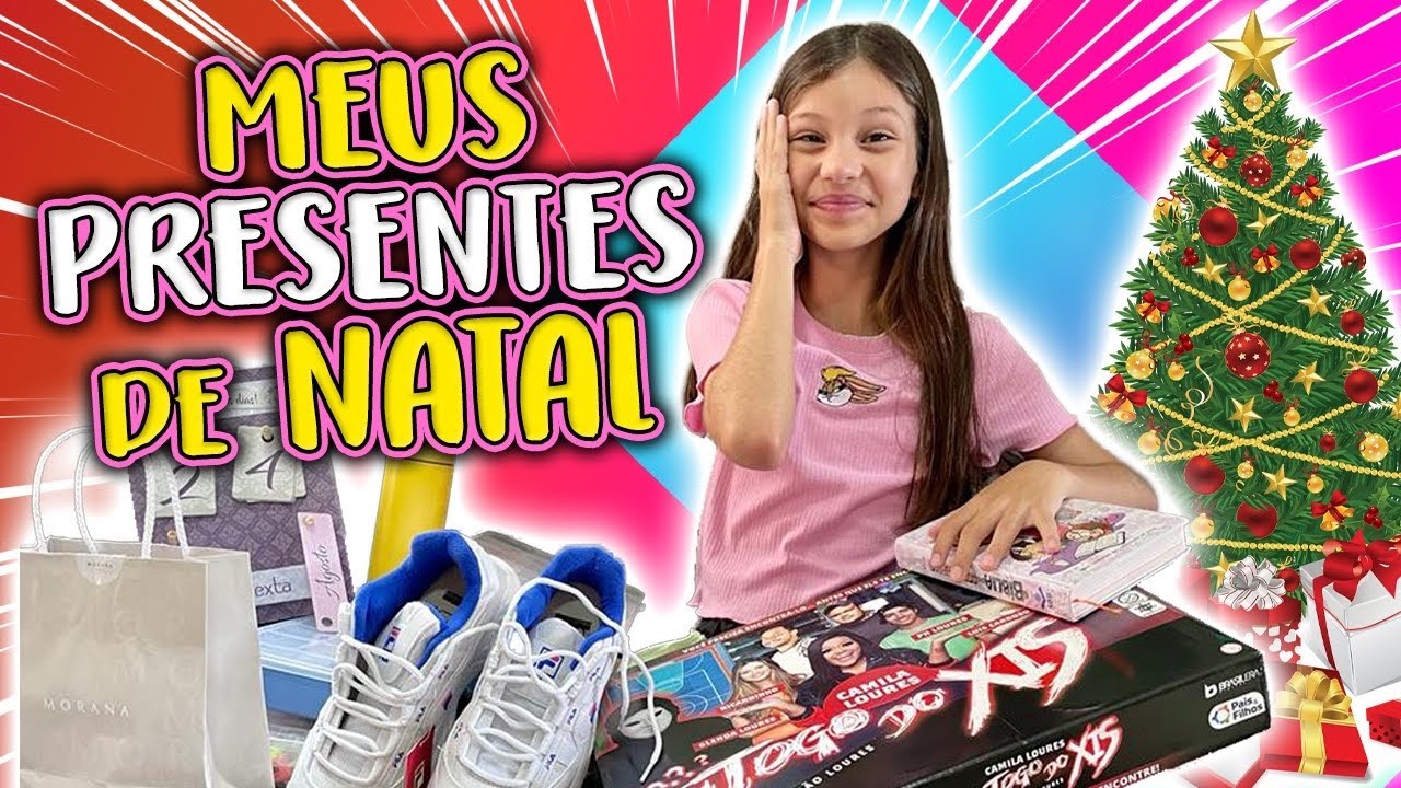 MEUS PRESENTES DE NATAL. GANHEI MUITA COISA LEGAL - Dudinha Show