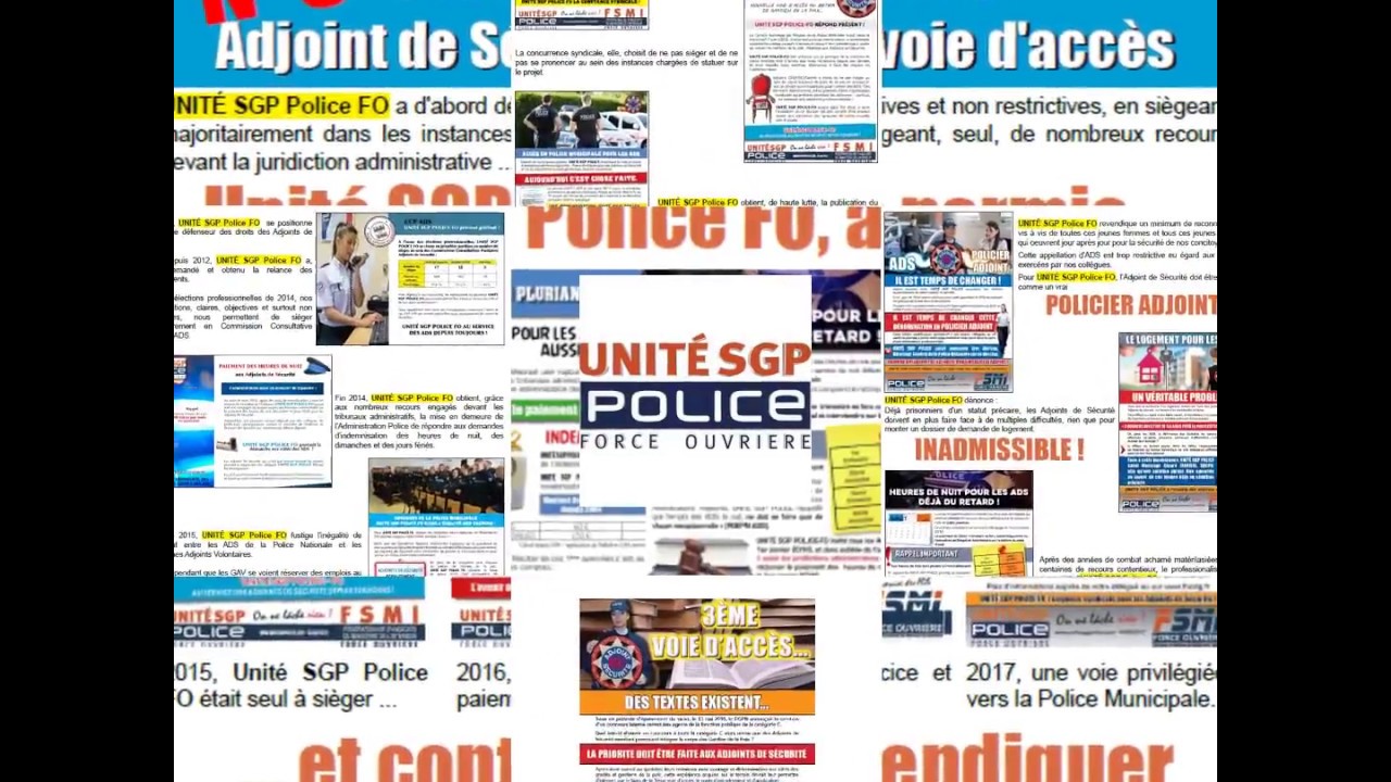 N&deg;3 : Douze raisons essentielles de voter UNIT&Eacute; SGP Police FO