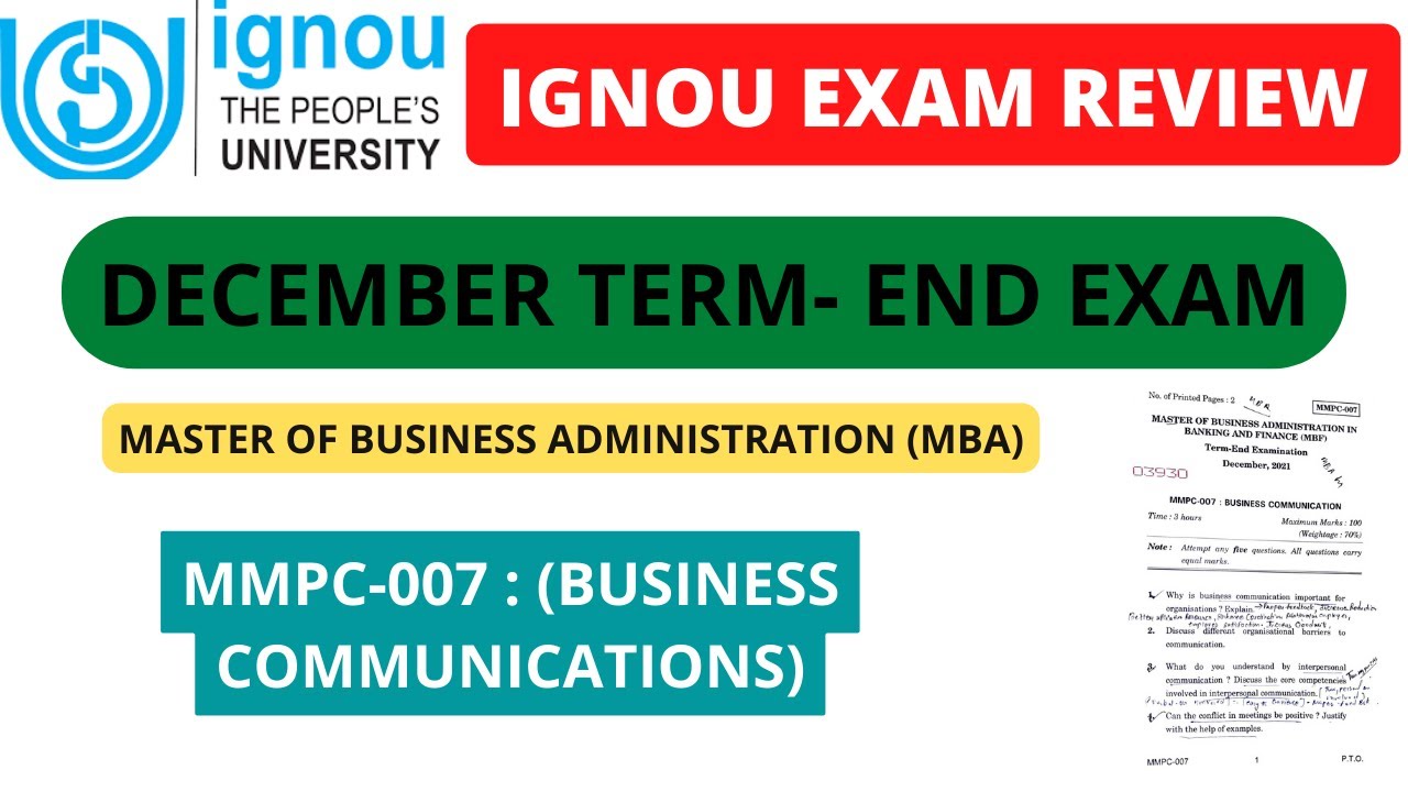 #IGNOU_MMPC