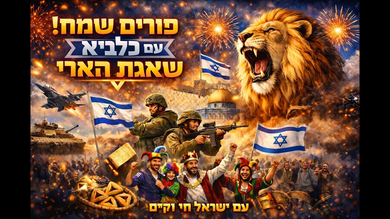 יא אדר – ישראל רוקדת 🔥  | שאגת הארי 🦁 | שיר פורים 2026 🎭