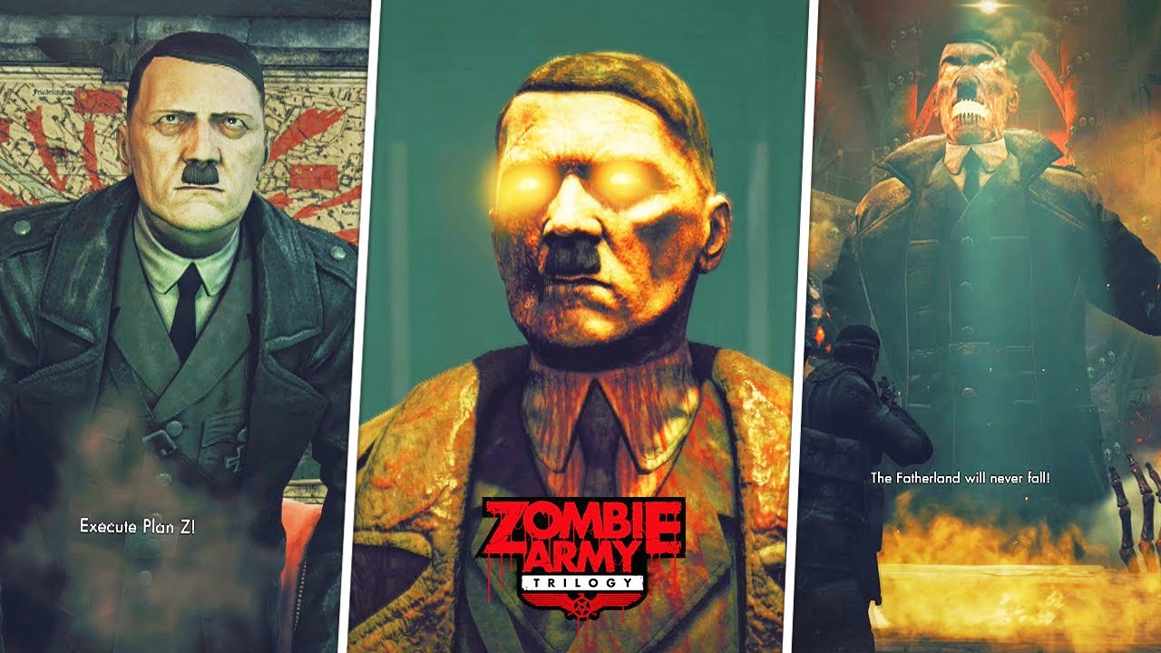 ALL H!TL&euro;R Cutscenes & BossFight - Zombie Army Trilogy  GamePlay