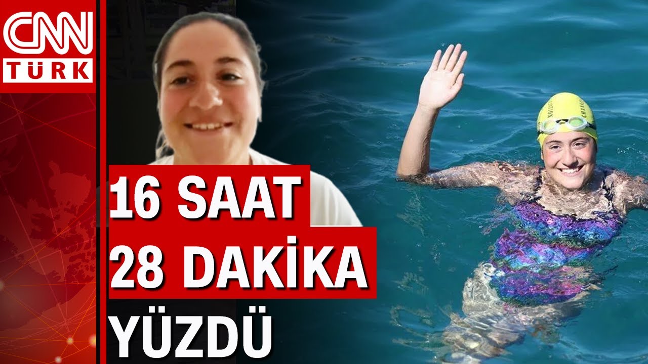 Manş Denizi'ni 16 saatte yüzerek geçen Aysu Türkoğlu yaşadıklarını CNN Türk'e anlattı