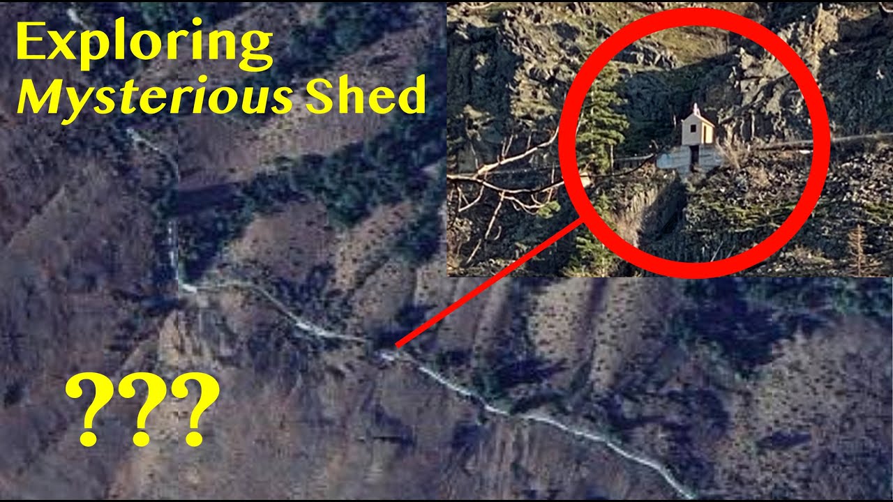 Strange Shed Leads to Hidden Mountain Canal | Exploring Google Earth