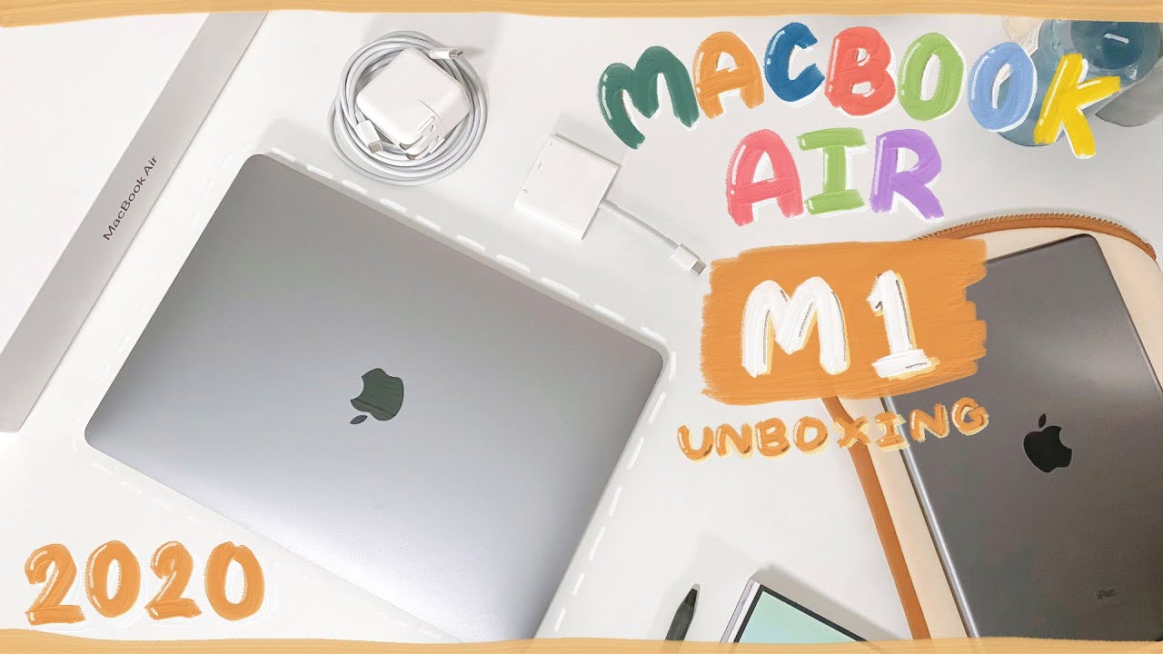 Macbook Air 2020 M1 unboxing and accessories 💻 🍎