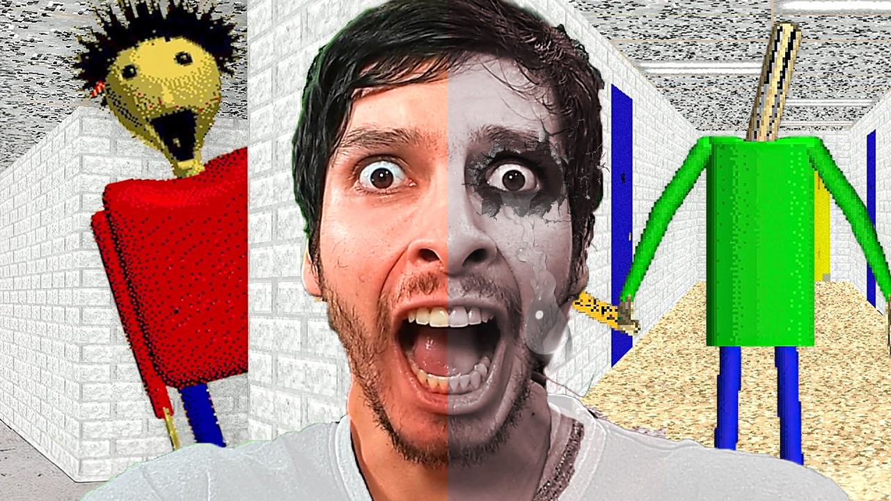 Jugué 5 VERSIONES ILEGALES del PROFESOR BALDI !!
