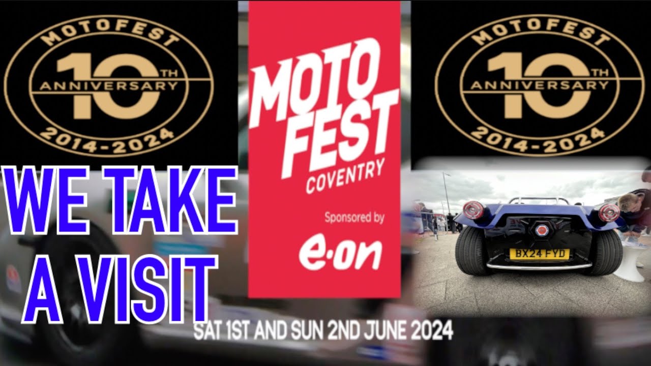 COVENTRY Car Show. MOTO FEST. Classics Vintage and EV’s. Come with us.