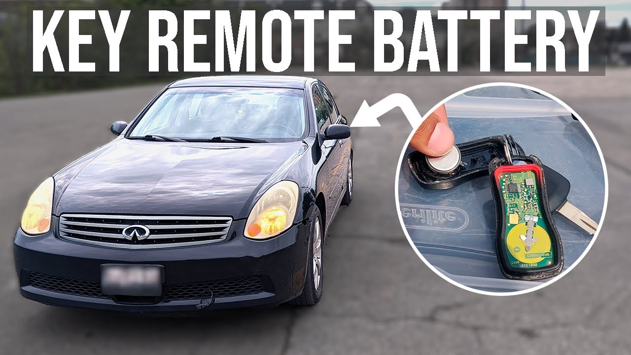 Key Remote/Fob Battery Replacement - Infiniti G35 (2003-2006)