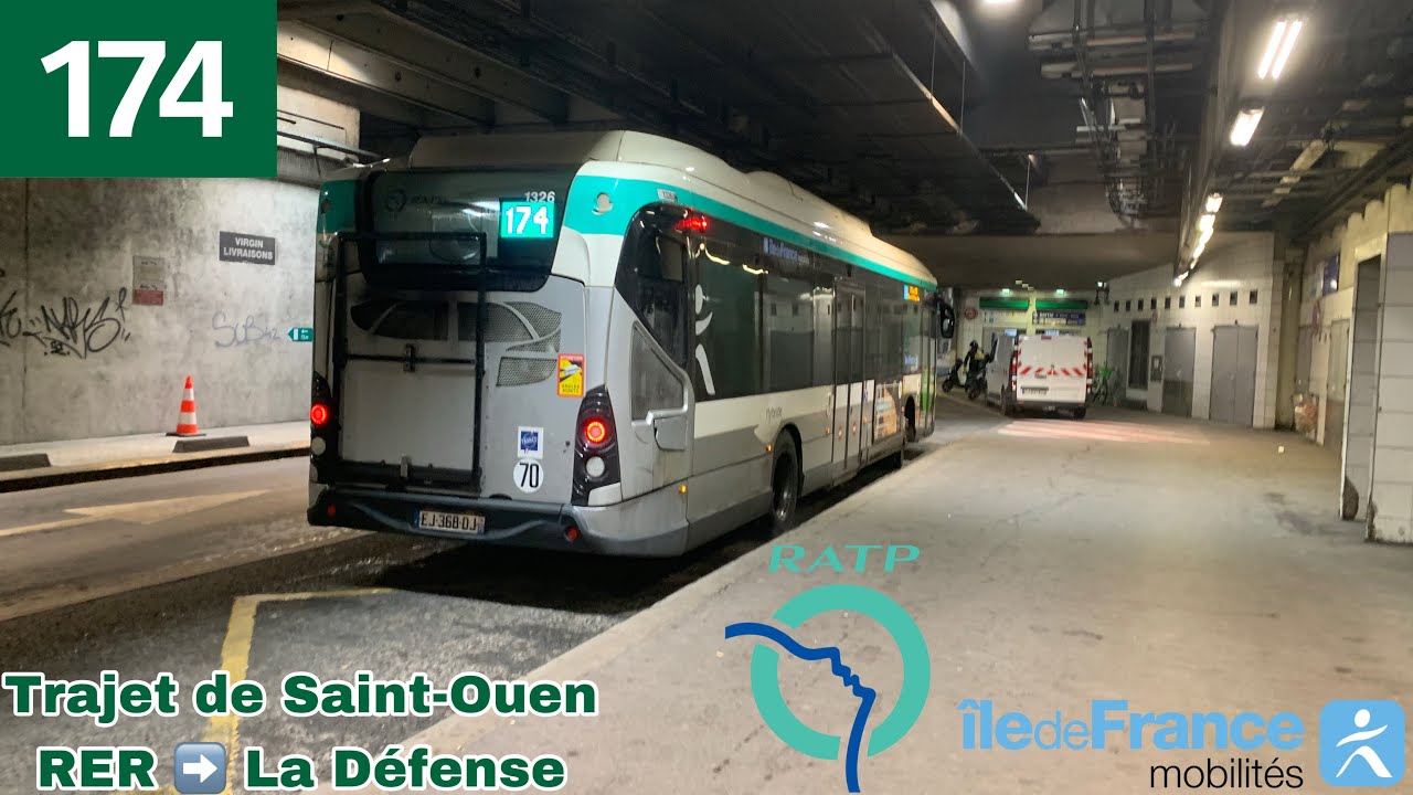 🚍BUS 174 (RATP) : Trajet à bord d’un HeuliezBus GX337 Hybride N°1326 (Toute la ligne) #ratp #idfm