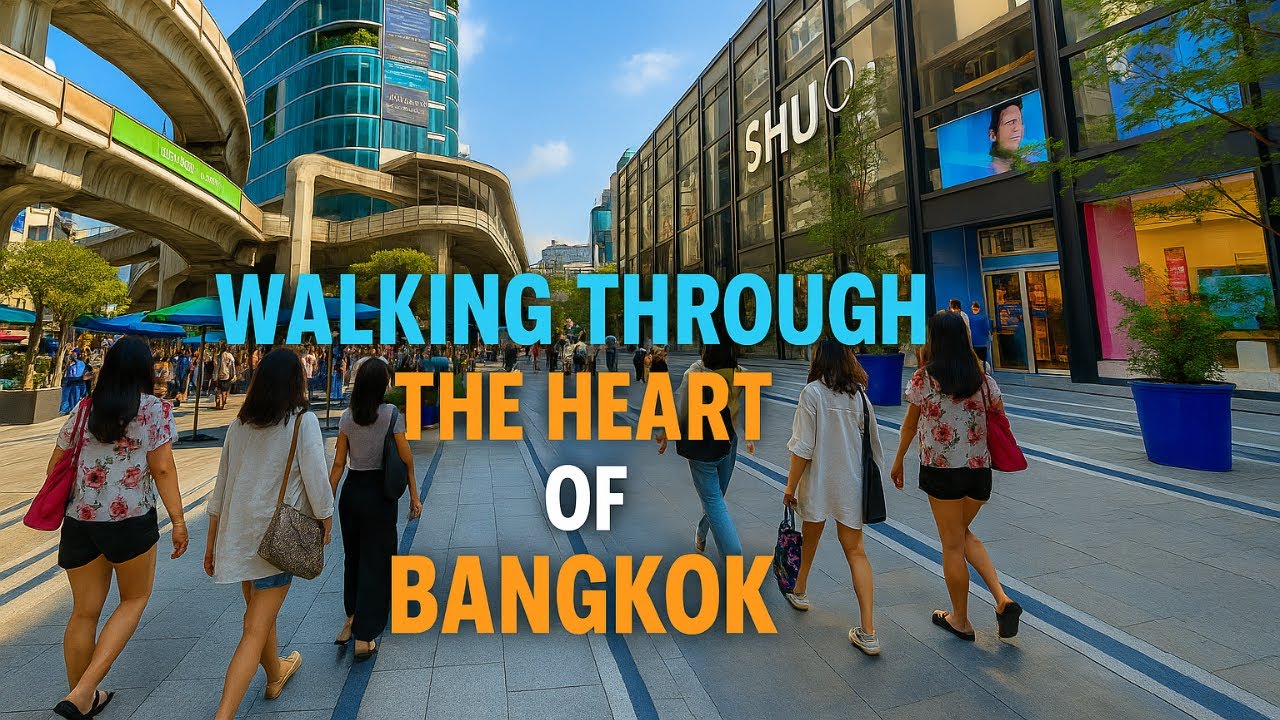 Bangkok Walking Tour 4K  From Big C Ratchaprasong to Siam Square #travel #Thailand