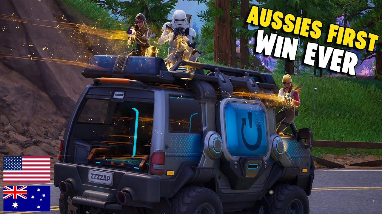 I Had To Carry Australians to Their FIRST Fortnite Win