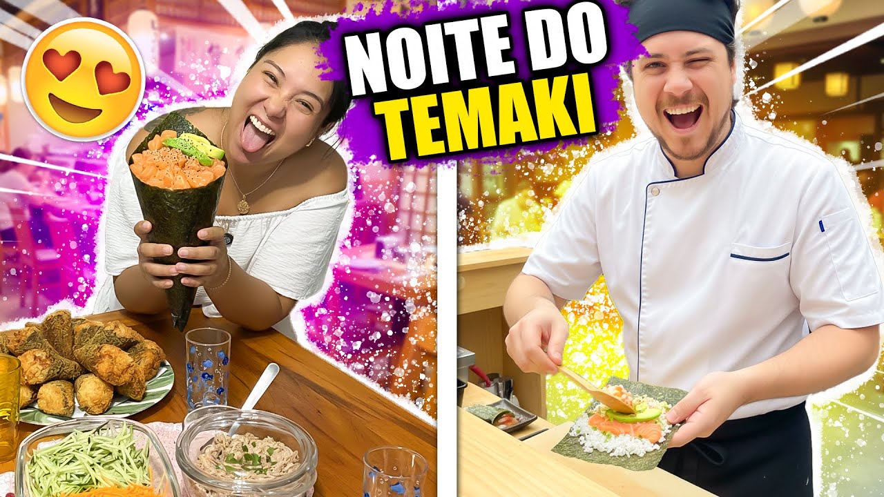 NOITE DO TEMAKI!! Transformamos nossa casa em uma temakeria😍
