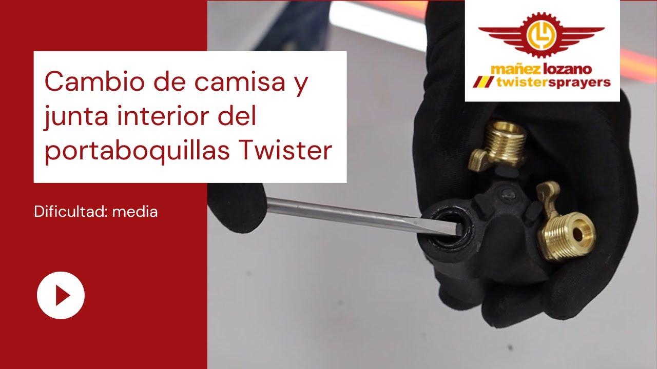 Cambio de camisa y junta interior del portaboquillas Twister