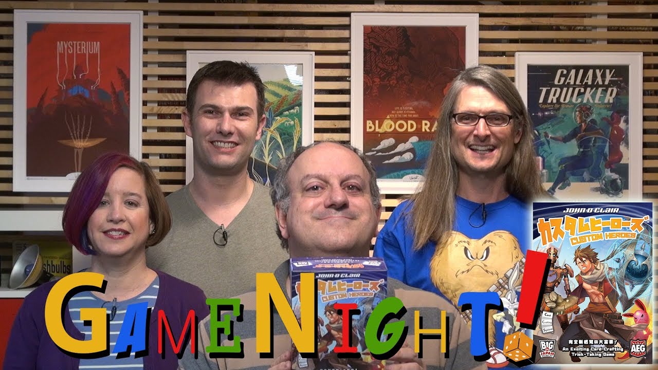 Custom Heroes - GameNight! Se5 Ep32 - How to Play and Playthrough