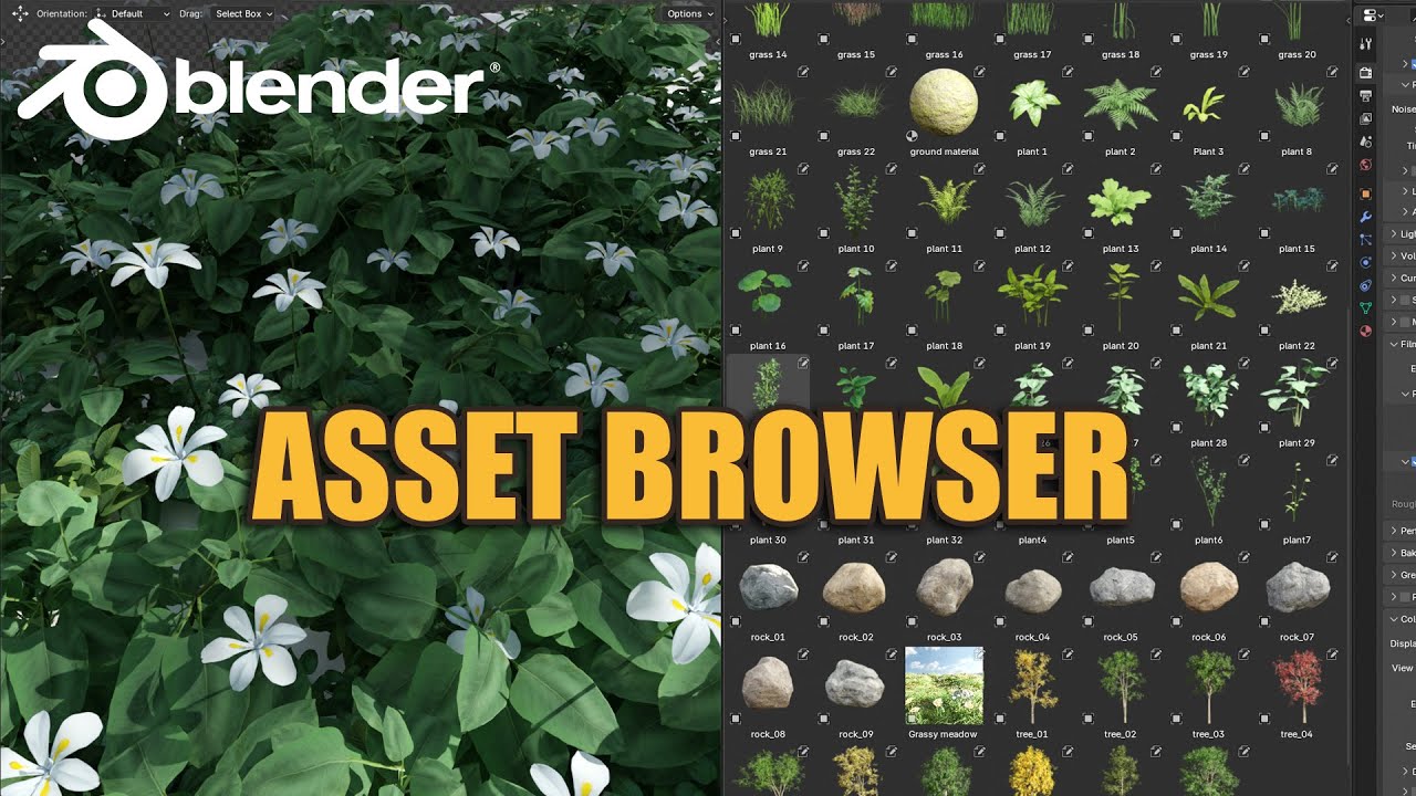 Как организовать свои ресурсы с помощью Asset Browser в Blender