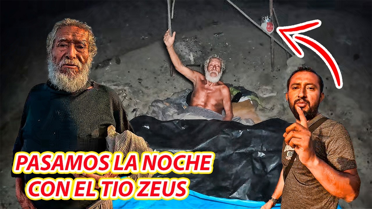 A sus 99 años de edad lucha dia a dia VIVIENDO frente al MAR soportando el frio de las olas del MAR