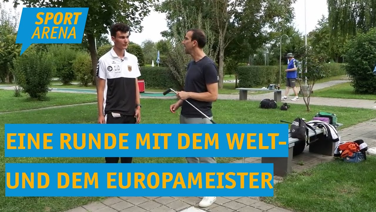 Minigolf - Riesenerfolg! Eine Runde mit dem Welt- und dem Europameister
