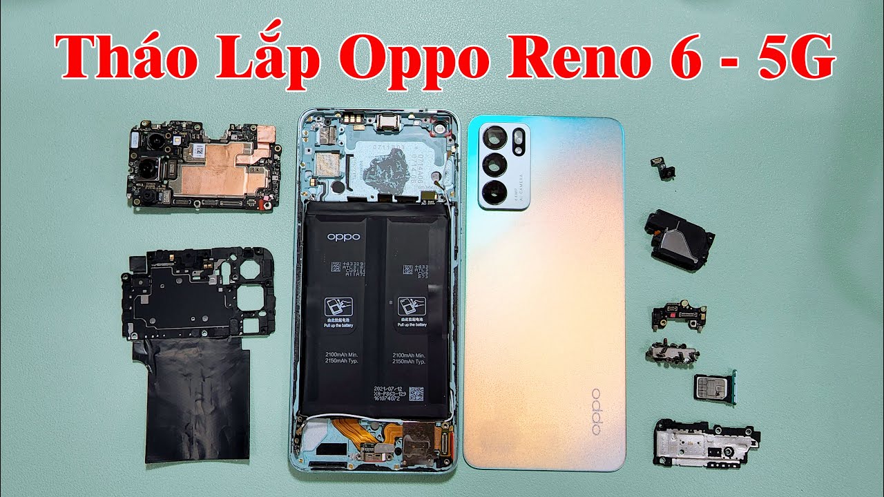 Tháo Lắp Điện Thoại Oppo Reno 6 - 5G | Vũ Giang Mobile