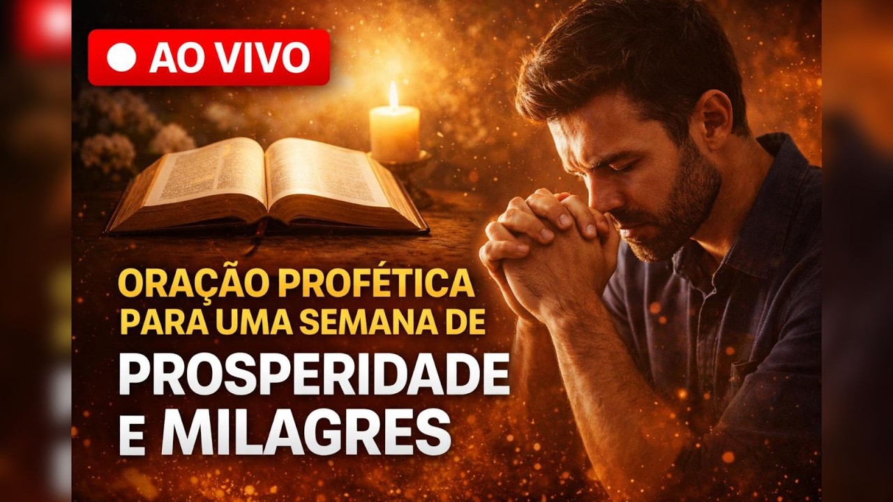 🔴 AO VIVO AGORA: ORAÇÃO PROFÉTICA PARA UMA SEMANA DE PROSPERIDADE E MILAGRES
