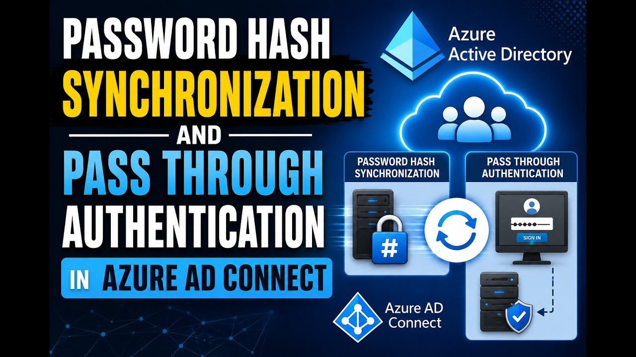 Understanding Password Hash Synchronization and Pass through Authentication in Azure AD Connect