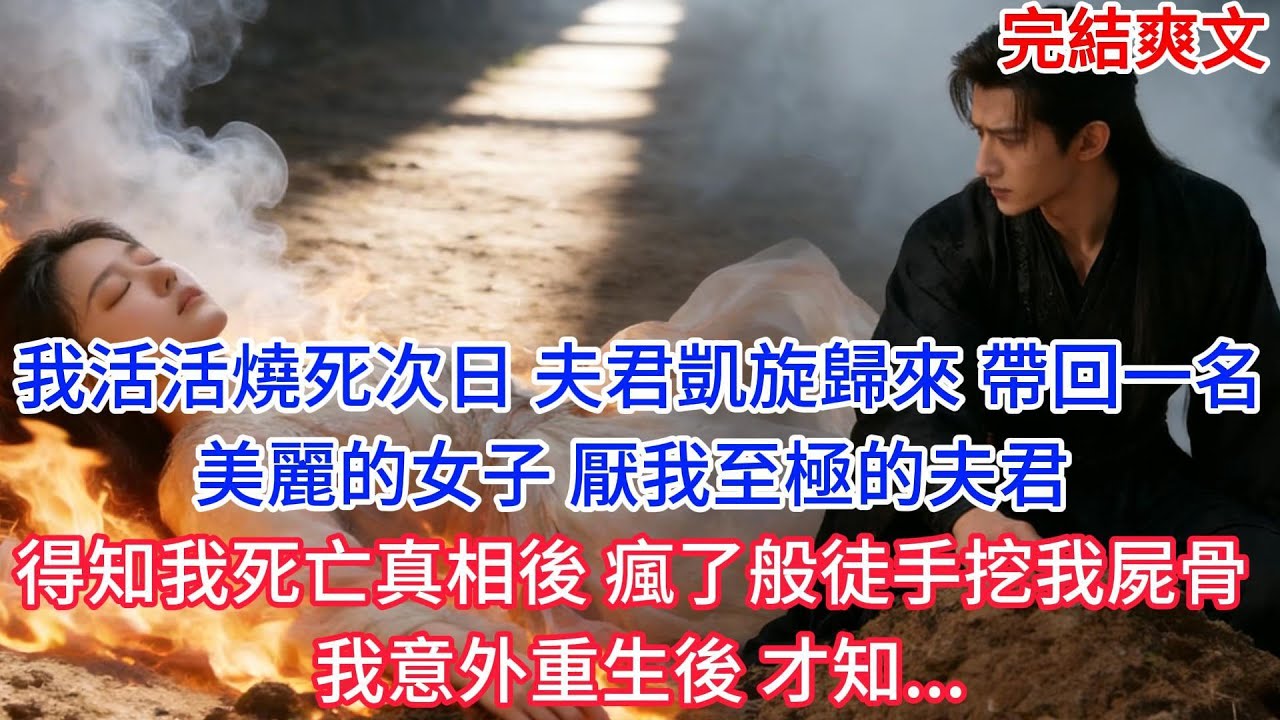 【完結】我活活燒死次日 夫君凱旋歸來 帶回一名美麗的女子 厭我至極的夫君 得知我死亡真相後 瘋了般徒手挖我屍骨 我意外重生後 才知...#古言 #小説 #古風 #愛情 #情感故事 #爽文 #完結