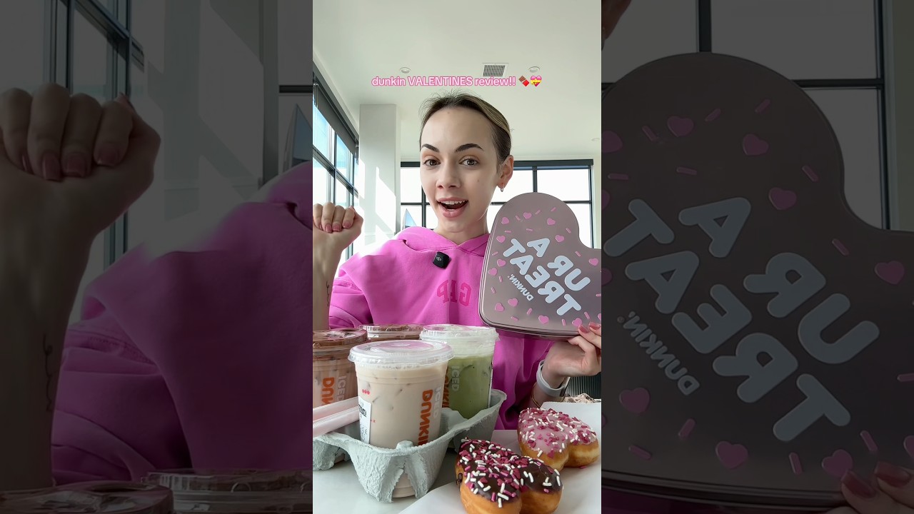 Отзыв о Dunkin Donuts ко Дню святого Валентина!! #dunkindonuts #valentines #browniebatterdonut #t...