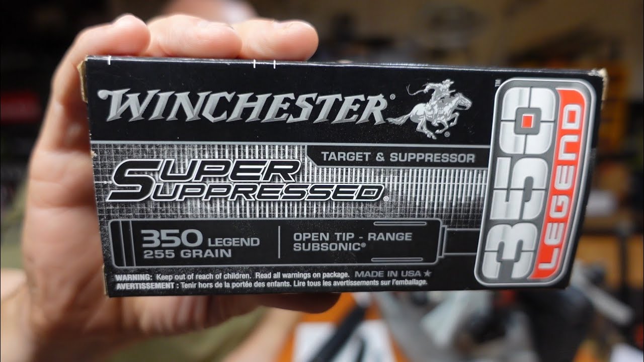 350 Legend Super Suppressed 255gr ammo testing.