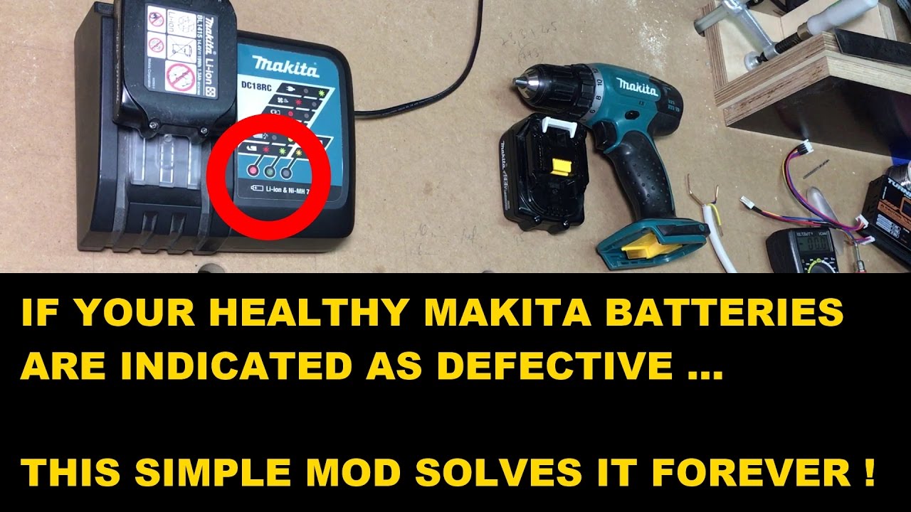 If your healthy Makita liion batteries won't charge... solve it forever!