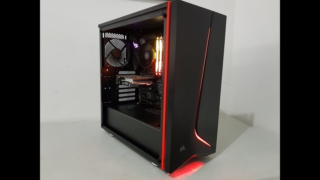 Corsair Spec 06 Black/Red con Ryzen 5 3600 y Asus B450 -F - Ensambles en Fast