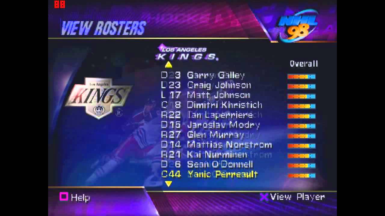 Rosters NHL 98