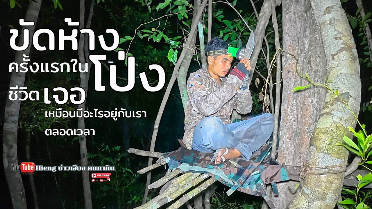 นั่งห้างดักสัตว์ป่าในโป่ง//ນັ່ງຫ້າງດັກສັດປ່າໃນໂປ່ງ Hieng บ่าวเฮียง คนหากิน