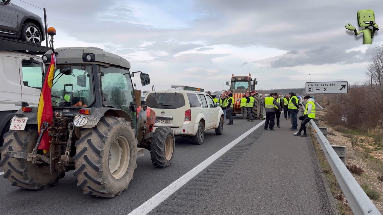 TERCER DÍA DE PROTESTAS DE LOS AGRICULTORES Y GANADEROS EN LA COMARCA COMUNIDAD DE CALATAYUD