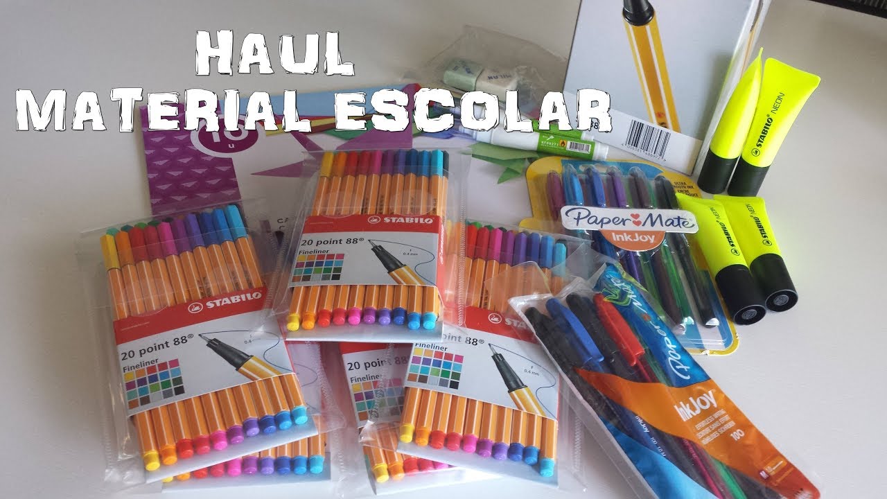 HAUL MATERIAL ESCOLAR 2017/2018 + SORTEO | VUELTA A CLASES