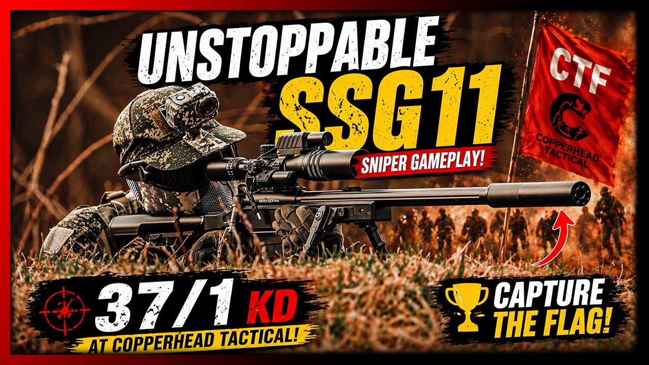 UNSTOPPABLE SSG11 Sniper Gameplay! 37/1 KD at Copperhead Tactical (CTF)