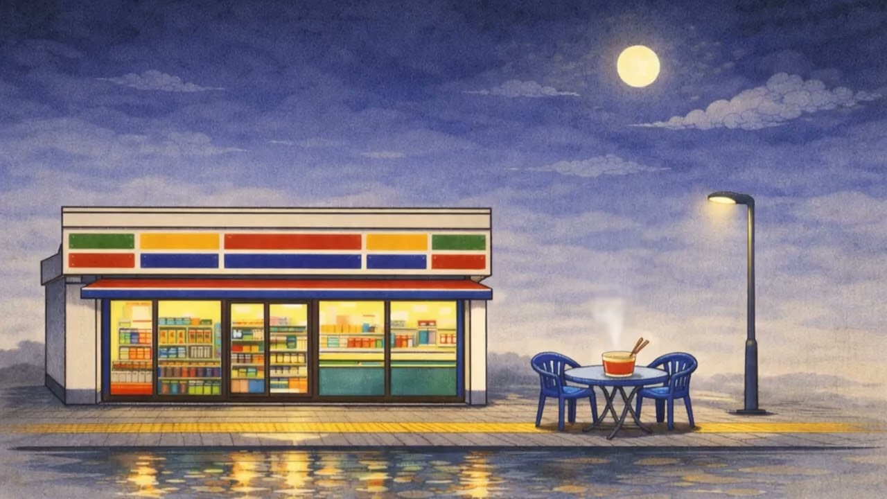 2AM Convenience Store Mood Music [1H] | 새벽 2시, 편의점 앞 감성 음악