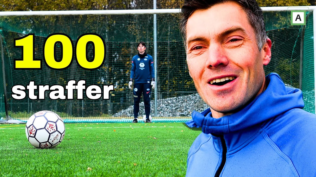 Jeg skyter 100 straffespark 😅