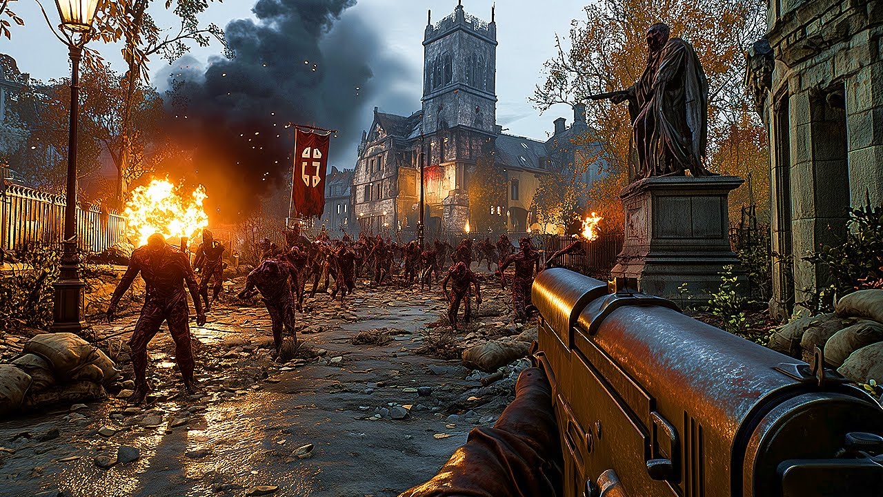 WW2 ZOMBIES: THE SHADOWED THRONE GAMEPLAY! (NO COMMENTARY)
