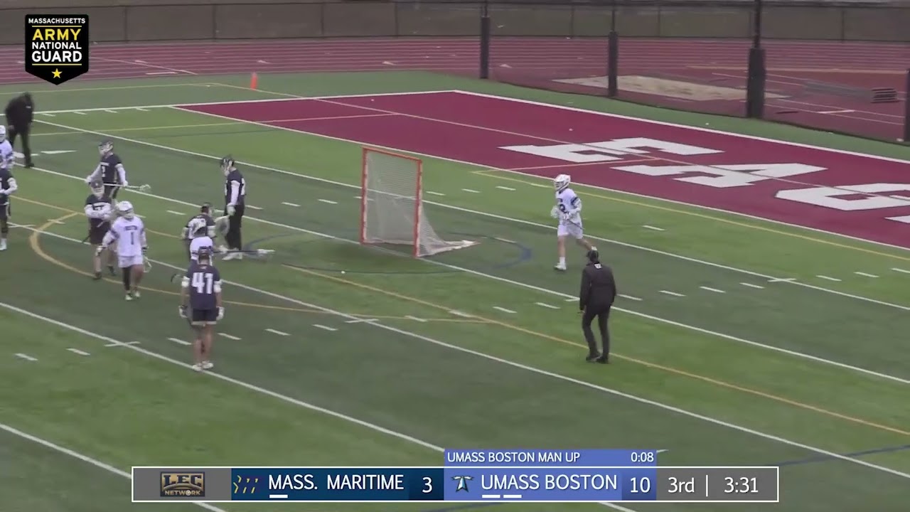 UMass Boston vs Massachusetts Maritime Academy - Men's Lacrosse Highlights