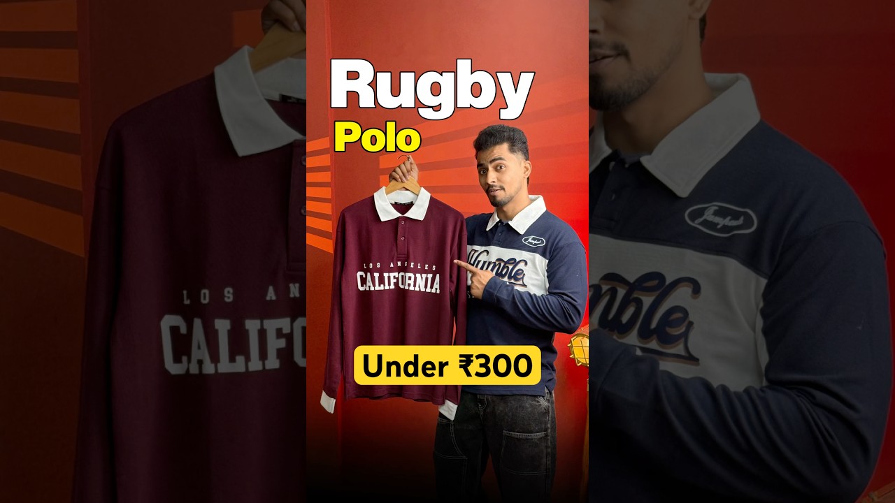Rugby Polos under ₹300✅🙋🏻&zwj;♂️😱