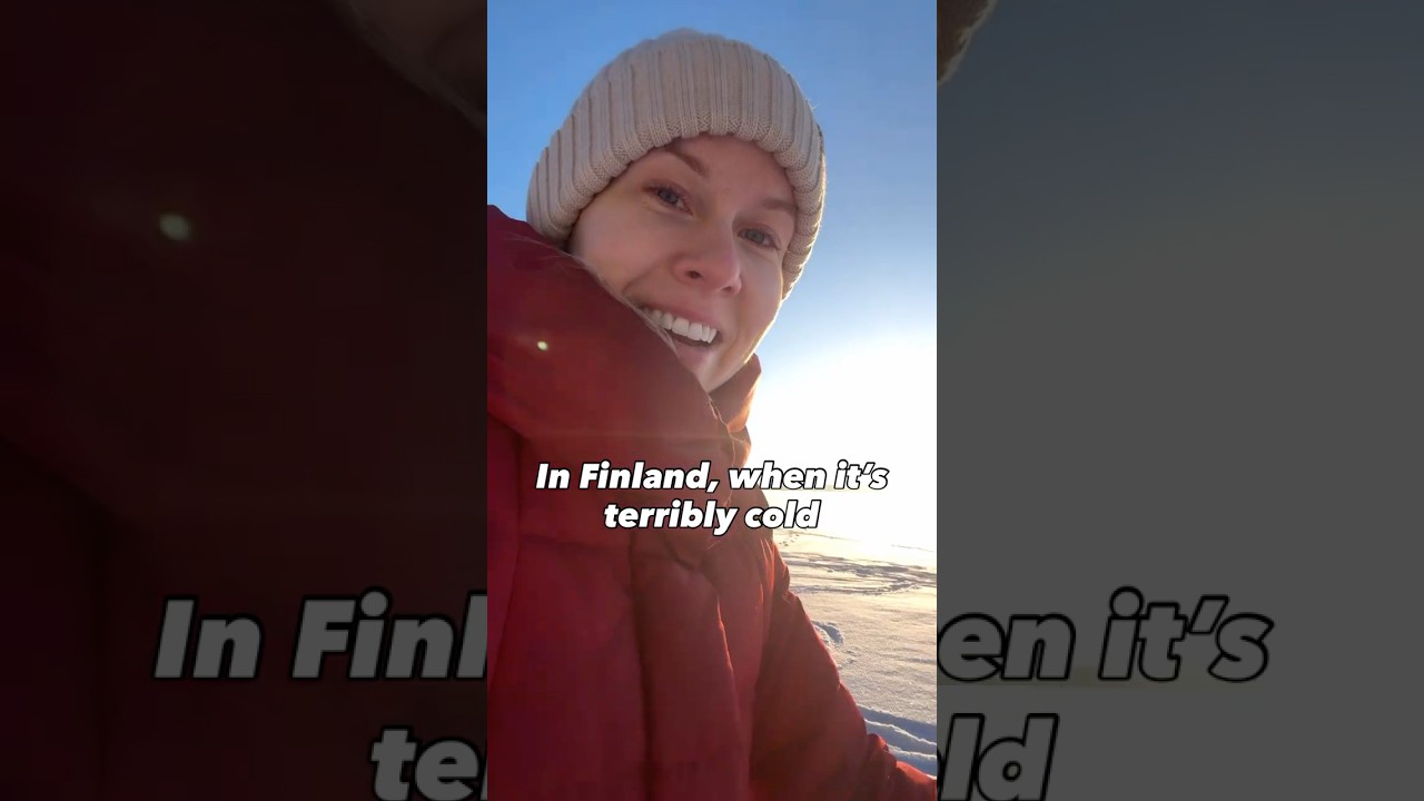 Когда в Финляндии по-настоящему холодно...❄️